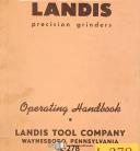 Landis-Landis 10\" CH & 14\" LCH, Grinding Operations and Maintenance Manual 1959-10\"-14\"-CH-LCH-01